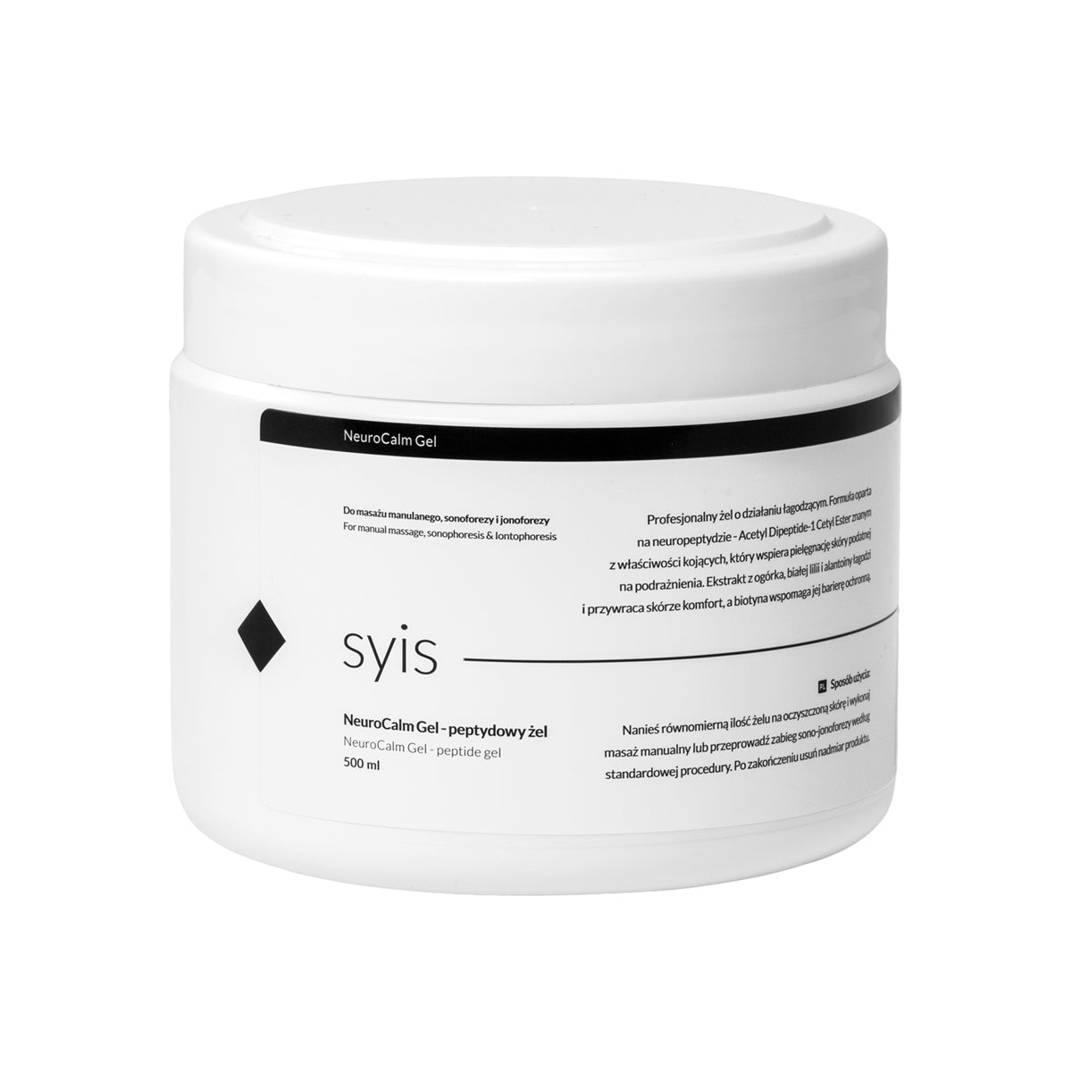 Syis NeuroCalm Gel – peptidový gel pro manuální masáž, sonofózu a iontoforézu 500 ml