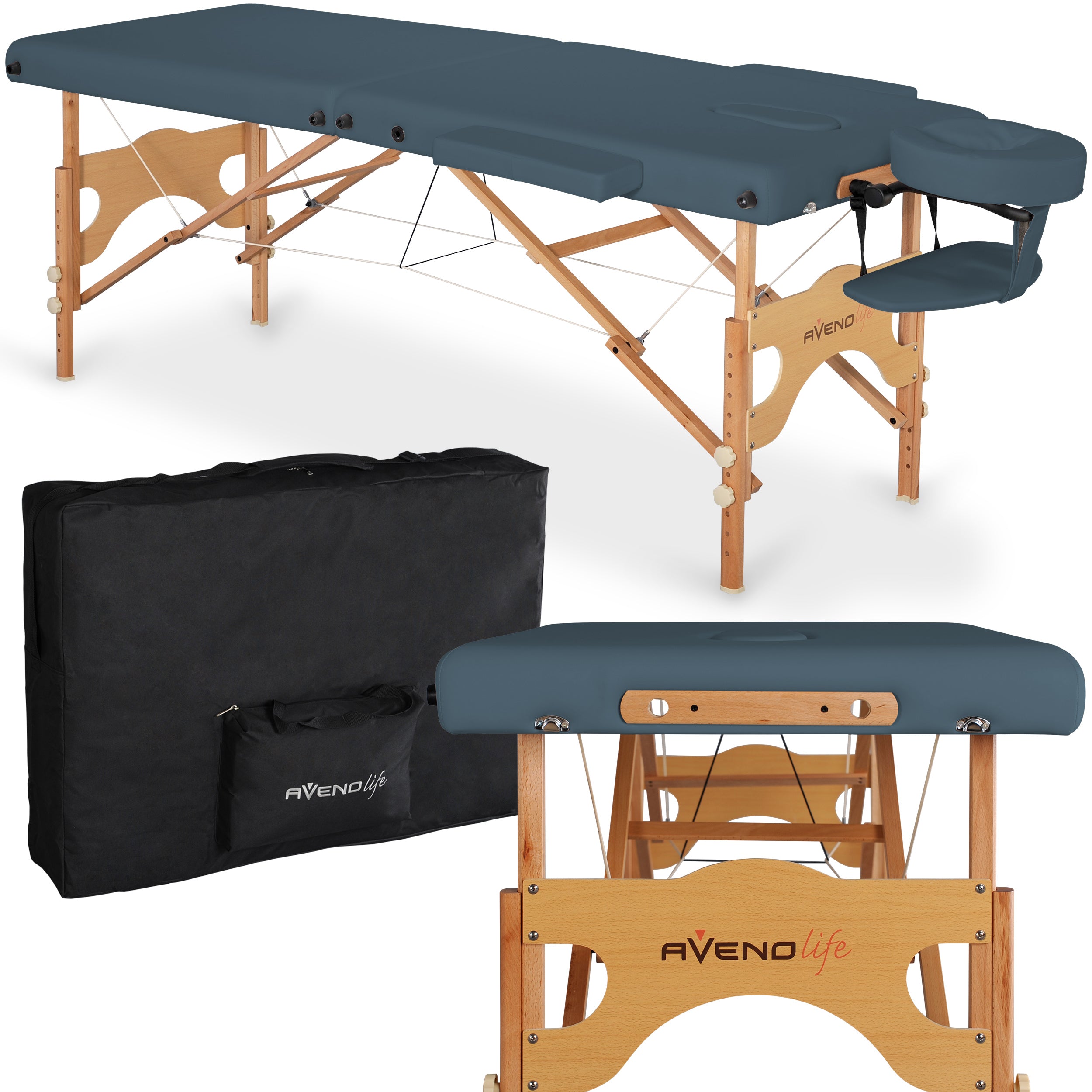 Massage Table Aura Matt Touch K102 Blue