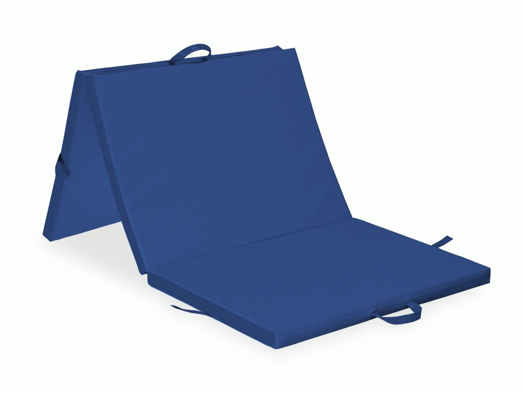 Three-part Folding Mattress 195x100x5 K012 Navy Blue