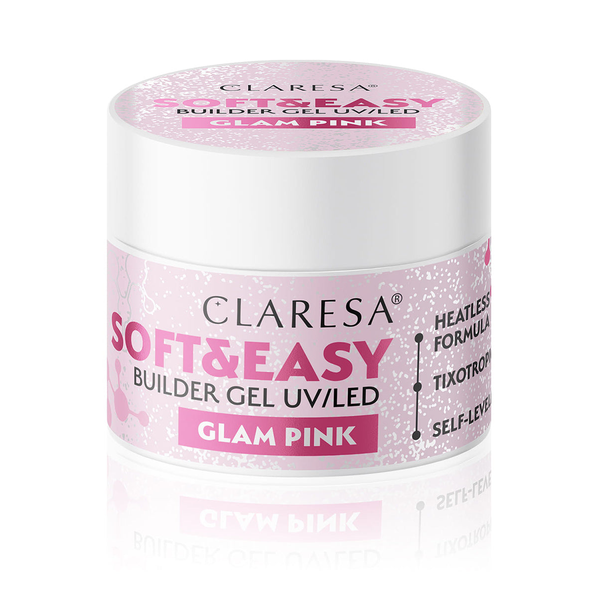 Claresa builder gel Soft&Easy glam pink 45 g